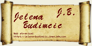 Jelena Budimčić vizit kartica